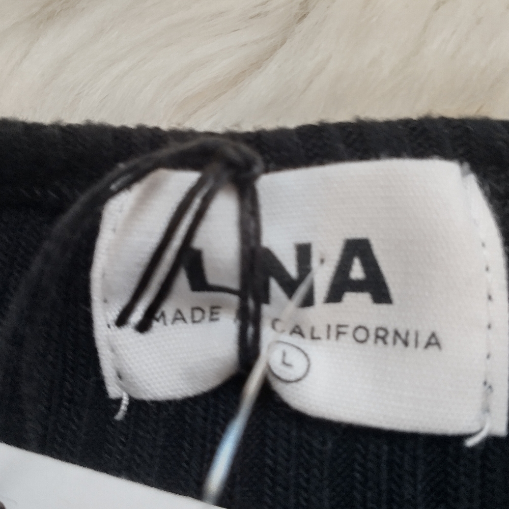 LNA Ribbed Knit Cardigan/Top - Picture 7 of 10